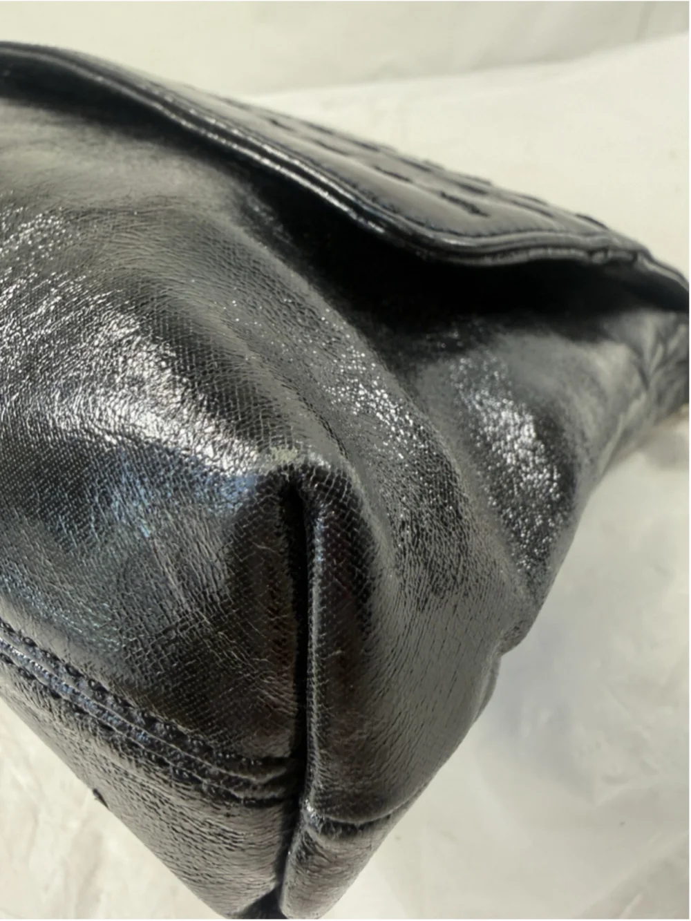 Donald J Pliner Black Leather Bag Purse